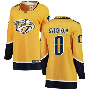 Women's Fanatics Branded Nashville Predators Fedor Svechkov Yellow Home Jersey - Breakaway
