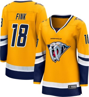 Women's Fanatics Branded Nashville Predators Aiden Fink Yellow Special Edition 2.0 Jersey - Breakaway