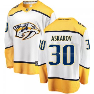 Youth Fanatics Branded Nashville Predators Yaroslav Askarov White Away Jersey - Breakaway