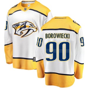 Youth Fanatics Branded Nashville Predators Mark Borowiecki White Away Jersey - Breakaway