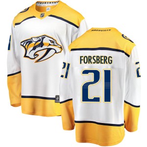 Youth Fanatics Branded Nashville Predators Peter Forsberg White Away Jersey - Breakaway