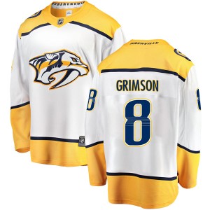 Youth Fanatics Branded Nashville Predators Stu Grimson White Away Jersey - Breakaway