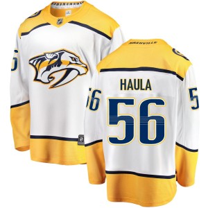 Youth Fanatics Branded Nashville Predators Erik Haula White Away Jersey - Breakaway