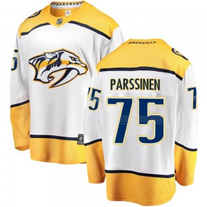 Youth Fanatics Branded Nashville Predators Juuso Parssinen White Away Jersey - Breakaway