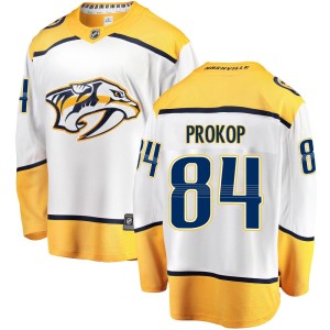 Youth Fanatics Branded Nashville Predators Luke Prokop White Away Jersey - Breakaway