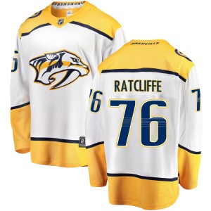 Youth Fanatics Branded Nashville Predators Isaac Ratcliffe White Away Jersey - Breakaway