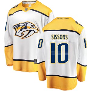 Youth Fanatics Branded Nashville Predators Colton Sissons White Away Jersey - Breakaway