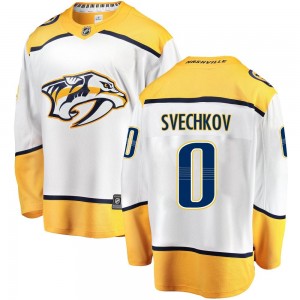 Youth Fanatics Branded Nashville Predators Fedor Svechkov White Away Jersey - Breakaway