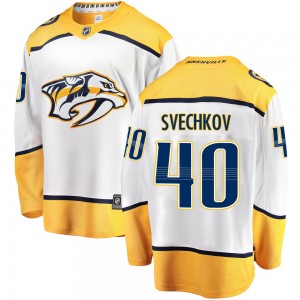 Youth Fanatics Branded Nashville Predators Fedor Svechkov White Away Jersey - Breakaway