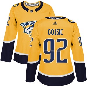 Women's Adidas Nashville Predators Hiroki Gojsic Gold Home Jersey - Authentic