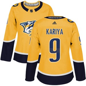 Women's Adidas Nashville Predators Paul Kariya Gold Home Jersey - Authentic