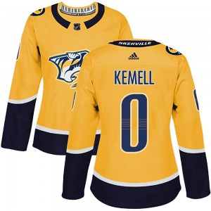 Women's Adidas Nashville Predators Joakim Kemell Gold Home Jersey - Authentic