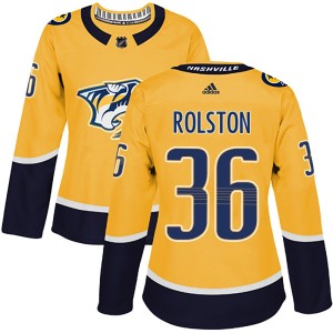 Women's Adidas Nashville Predators Ryder Rolston Gold Home Jersey - Authentic