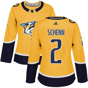 Women's Adidas Nashville Predators Luke Schenn Gold Home Jersey - Authentic