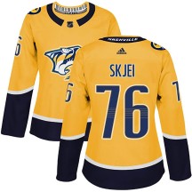 Women's Adidas Nashville Predators Brady Skjei Gold Home Jersey - Authentic