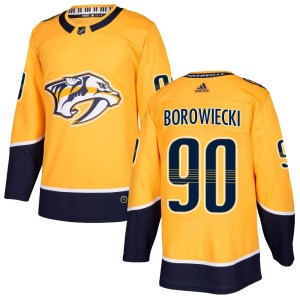 Youth Adidas Nashville Predators Mark Borowiecki Gold Home Jersey - Authentic