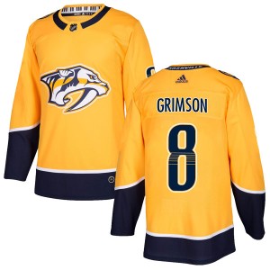 Youth Adidas Nashville Predators Stu Grimson Gold Home Jersey - Authentic