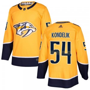 Youth Adidas Nashville Predators Jachym Kondelik Gold Home Jersey - Authentic