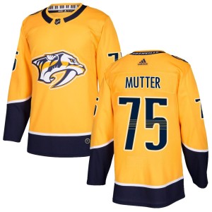 Youth Adidas Nashville Predators Navrin Mutter Gold Home Jersey - Authentic