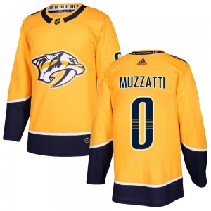 Youth Adidas Nashville Predators Sutter Muzzatti Gold Home Jersey - Authentic
