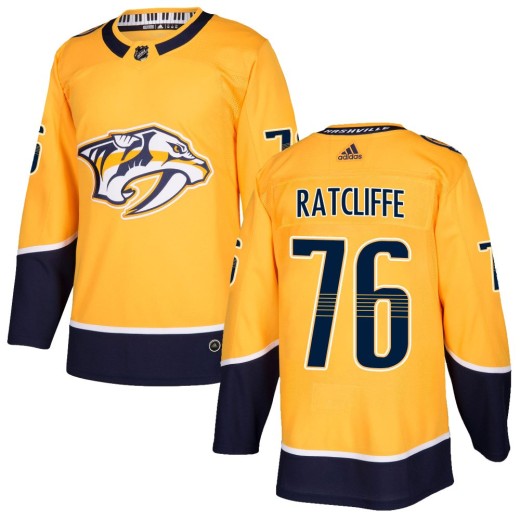 Youth Adidas Nashville Predators Isaac Ratcliffe Gold Home Jersey - Authentic