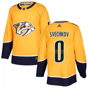 Youth Adidas Nashville Predators Fedor Svechkov Gold Home Jersey - Authentic