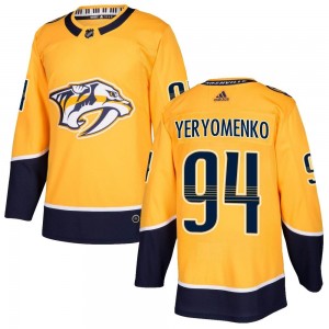 Youth Adidas Nashville Predators Vladislav Yeryomenko Gold Home Jersey - Authentic