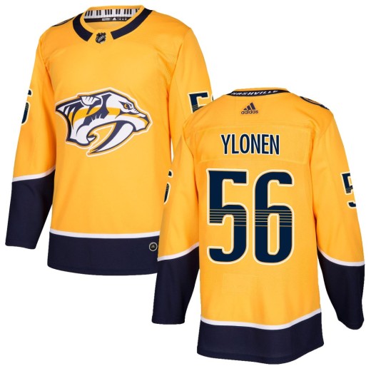Youth Adidas Nashville Predators Jesse Ylonen Gold Home Jersey - Authentic