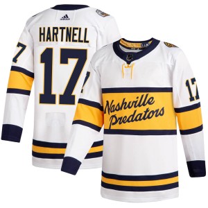 Men's Adidas Nashville Predators Scott Hartnell White 2020 Winter Classic Jersey - Authentic