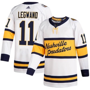 Men's Adidas Nashville Predators David Legwand White 2020 Winter Classic Jersey - Authentic