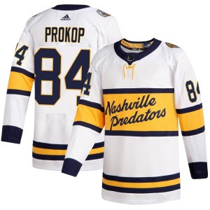 Men's Adidas Nashville Predators Luke Prokop White 2020 Winter Classic Player Jersey - Authentic