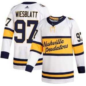 Men's Adidas Nashville Predators Oasiz Wiesblatt White 2020 Winter Classic Player Jersey - Authentic