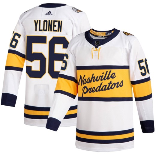 Men's Adidas Nashville Predators Jesse Ylonen White 2020 Winter Classic Player Jersey - Authentic