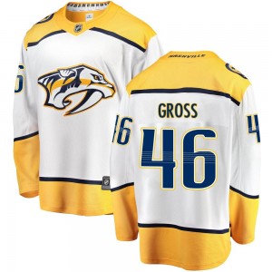 Men's Fanatics Branded Nashville Predators Jordan Gross White Away Jersey - Breakaway