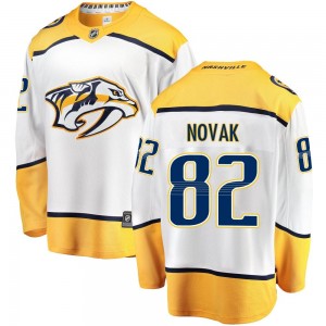 Men's Fanatics Branded Nashville Predators Tommy Novak White Away Jersey - Breakaway