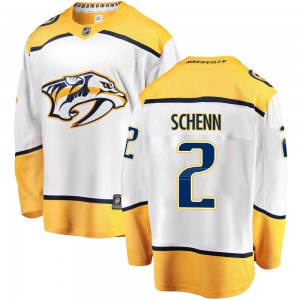 Men's Fanatics Branded Nashville Predators Luke Schenn White Away Jersey - Breakaway