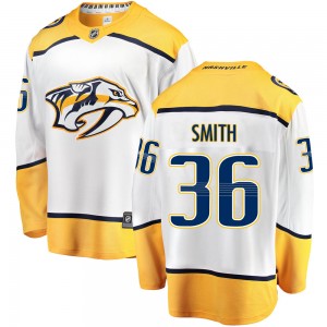 Men's Fanatics Branded Nashville Predators Cole Smith White Away Jersey - Breakaway