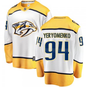 Men's Fanatics Branded Nashville Predators Vladislav Yeryomenko White Away Jersey - Breakaway