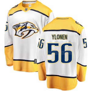 Men's Fanatics Branded Nashville Predators Jesse Ylonen White Away Jersey - Breakaway