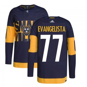 Youth Adidas Nashville Predators Luke Evangelista Navy 2022 Stadium Series Primegreen Jersey - Authentic