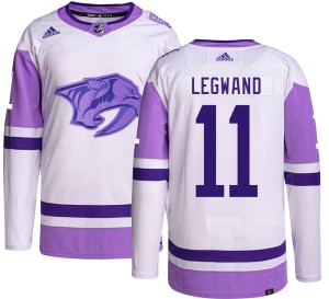 Men's Adidas Nashville Predators David Legwand Hockey Fights Cancer Jersey - Authentic