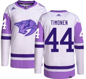 Men's Adidas Nashville Predators Kimmo Timonen Hockey Fights Cancer Jersey - Authentic