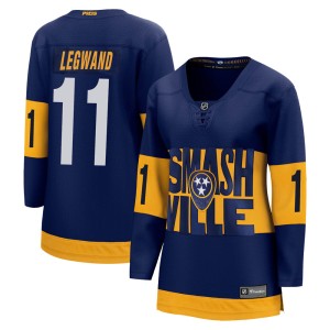 Women's Fanatics Branded Nashville Predators David Legwand Navy 2022 Stadium Series Jersey - Breakaway