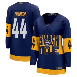 Women's Fanatics Branded Nashville Predators Kimmo Timonen Navy 2022 Stadium Series Jersey - Breakaway