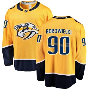 Men's Fanatics Branded Nashville Predators Mark Borowiecki Gold Home Jersey - Breakaway