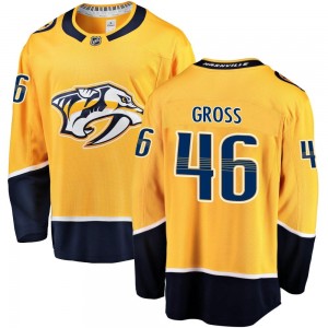 Men's Fanatics Branded Nashville Predators Jordan Gross Gold Home Jersey - Breakaway