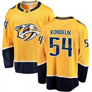 Men's Fanatics Branded Nashville Predators Jachym Kondelik Gold Home Jersey - Breakaway