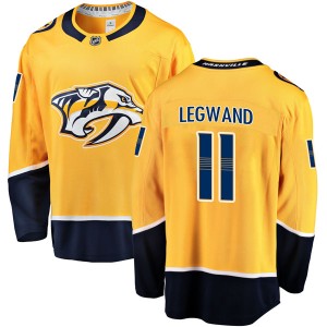 Men's Fanatics Branded Nashville Predators David Legwand Gold Home Jersey - Breakaway
