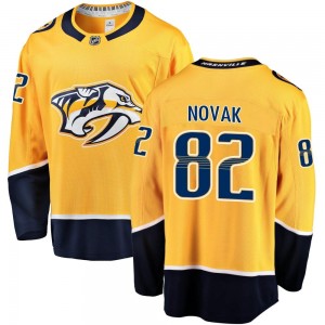 Men's Fanatics Branded Nashville Predators Tommy Novak Gold Home Jersey - Breakaway