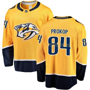 Men's Fanatics Branded Nashville Predators Luke Prokop Gold Home Jersey - Breakaway